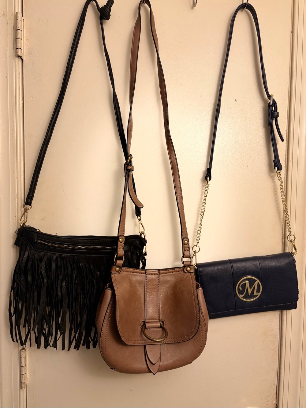 Brown Leather Crossbody Bag - Casual Saddle Style